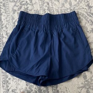 Women's Navy Blue Athletic Shorts